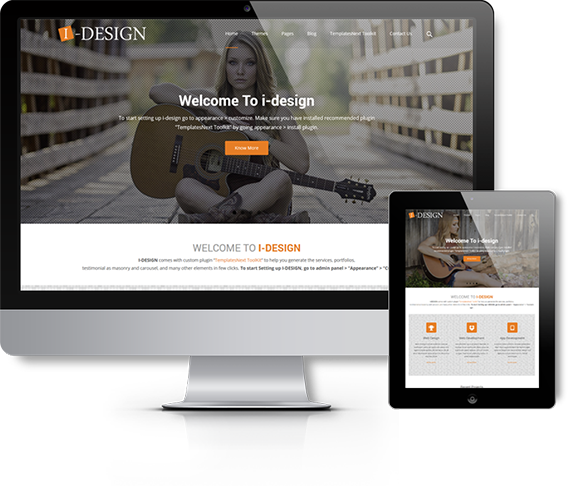 free WordPress Theme i-design