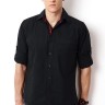 Black-Roll-Up-Sleeve-Casual-Shirt-0572-595184-1-zoom