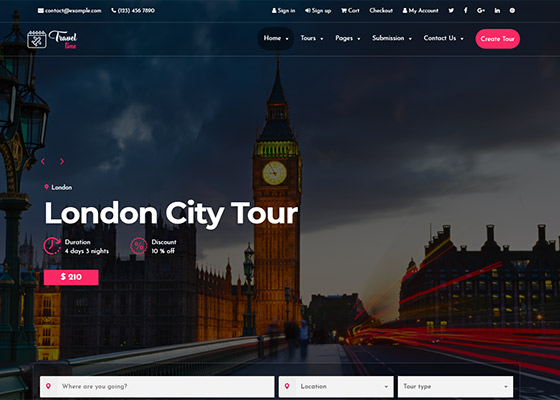 Travel Agency WordPress Theme