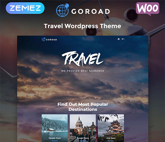 Eye-Pleasing Multipurpose Modern Elementor WordPress Theme for Travel Agencies