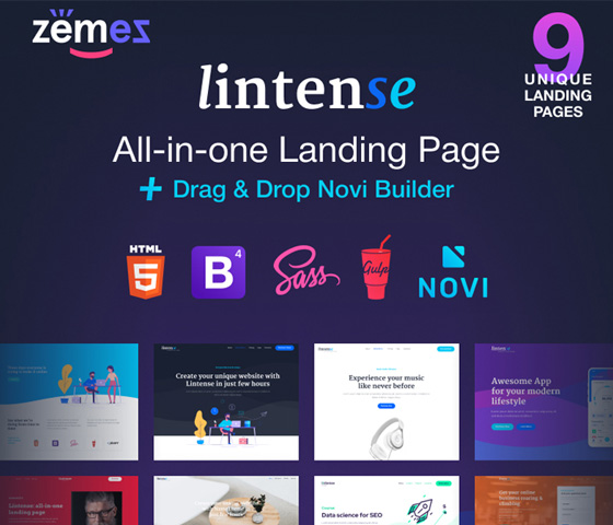 All-in-One Landing Page Design by Zemez