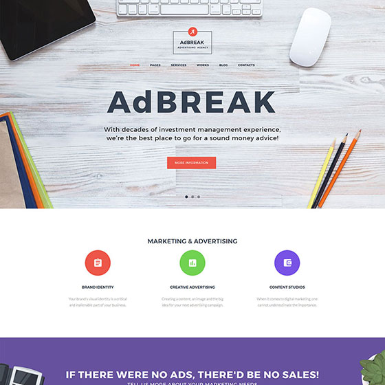 Advertising Agency WordPress Theme