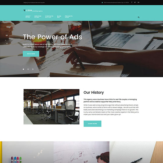 Advertising, Marketing and SEO Agency WordPress Theme