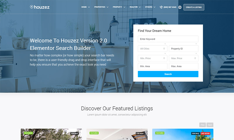 Houzez - Premium Real Estate WordPress Theme