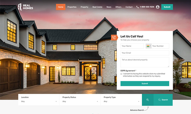 RealHomes - Estate Sale and Rental WordPress Theme