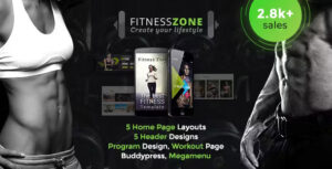 Fitness Zone WordPress Theme: